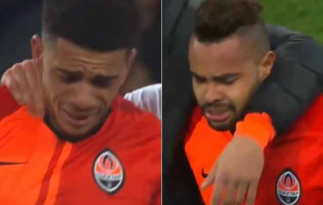 Jogadores brasileiros deixam campo chorando após ato de racismo na Ucrânia