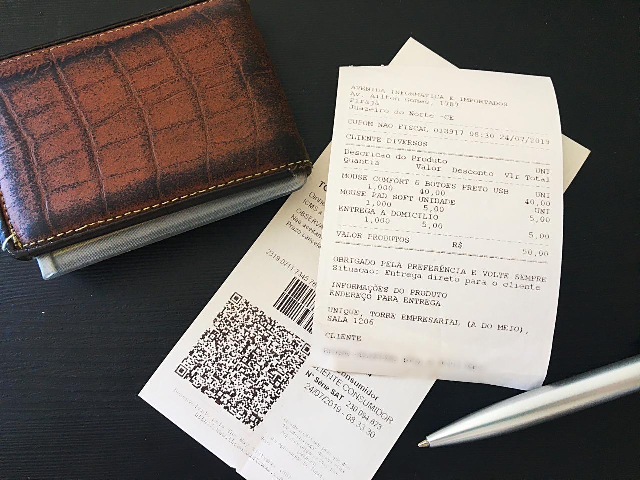 Nota fiscal pode ser trocada por créditos de celular ou desconto no IPVA